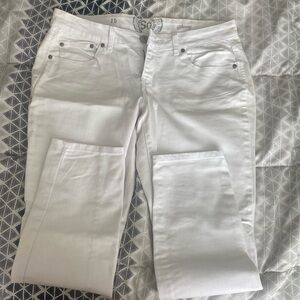 SO Juniors Skinny White Pants
